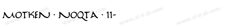 Motken noqta ii字体转换